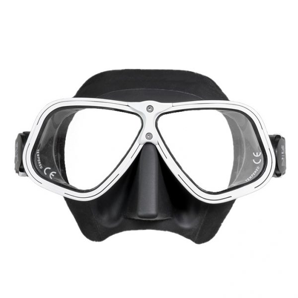 29/71 White Ergonomic Freediving Mask
