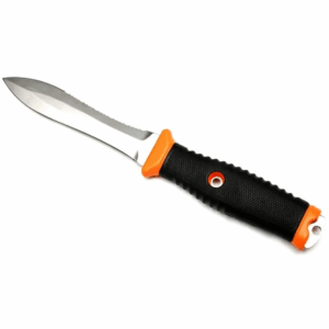 Pelengas Volga Dive Knife with Magnetic Sheath (Serrated-Plain)