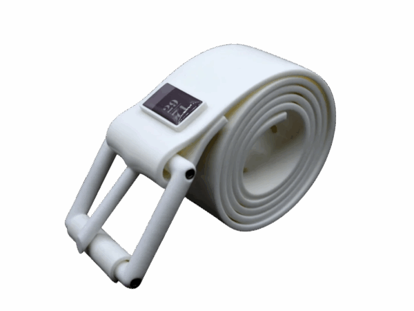 29/71 White Silicone Weight Belt