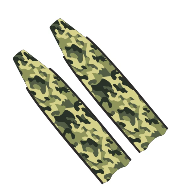 Iceberg Green Camo Freediving Blades