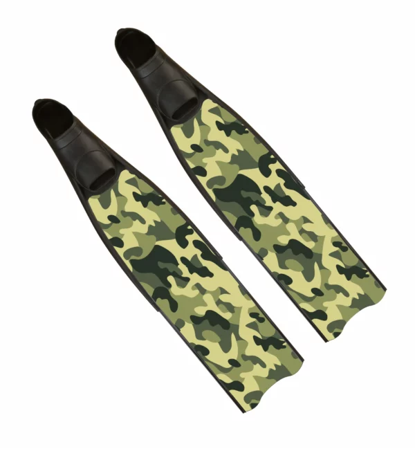 Iceberg Green Camo Freediving Fins