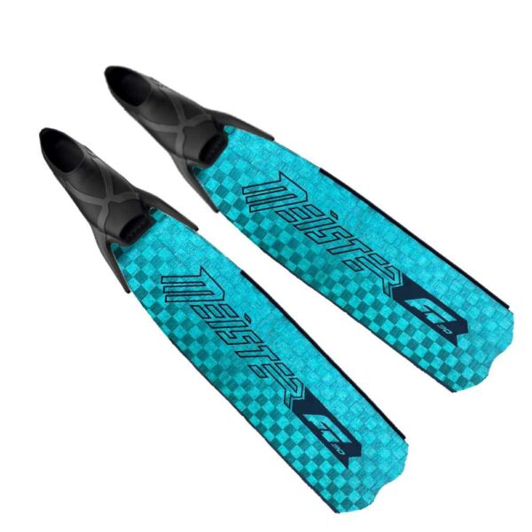 Meister Turquoise Carbon F1 30° Color Skin Fins